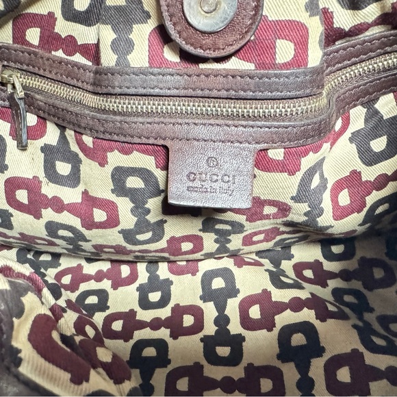 Gucci Guccissima Pelham Leather Studded Large Shoulder Bag - Picture 13 of 15